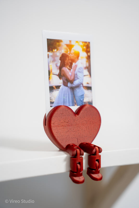Flirty Heart Display – Flexible-Leg Photo & Card Holder