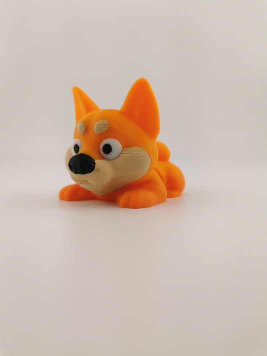 Articulated Shiba Inu Flexi Dog – Fidget Toy & Desk Buddy