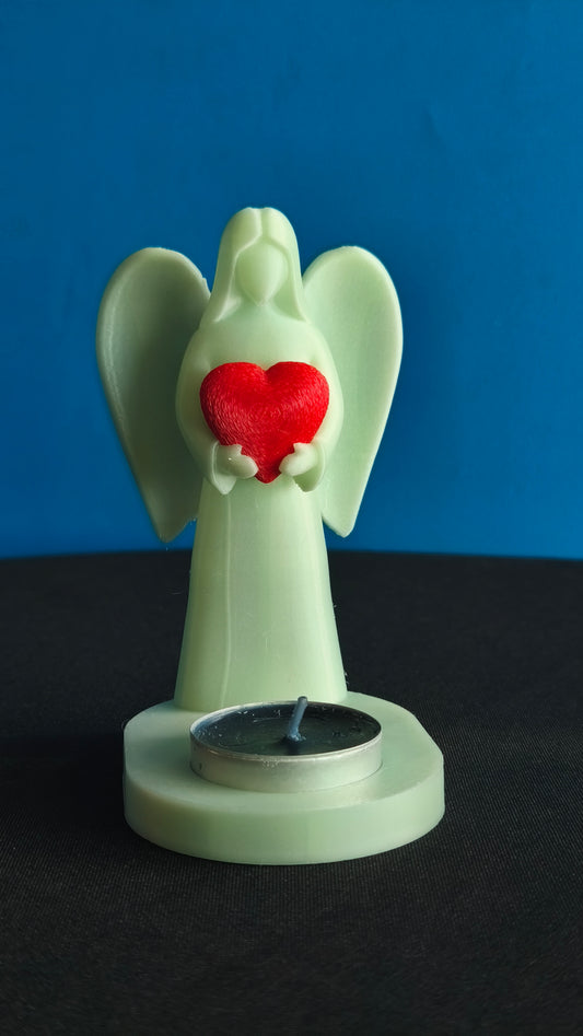 Angel Candle Holder – 3D Printed Decorative LED Candle Stand