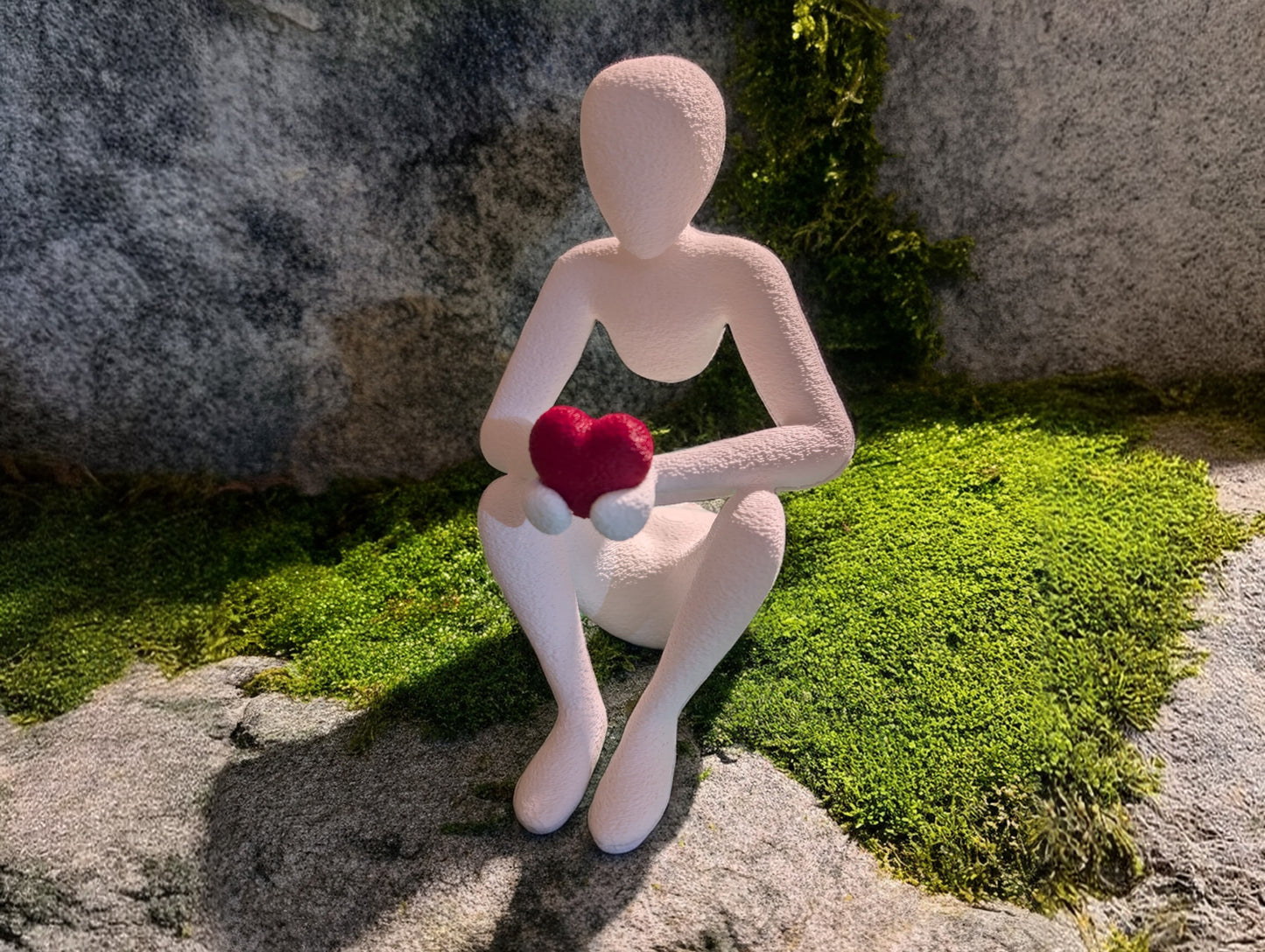 NOBody – Love’s Embrace  Minimalist 3D Printed Sculpture